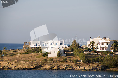 Image of cyclades greek island architecture on paros island