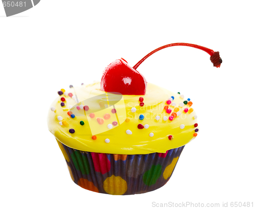 Image of Fancy Yellow Cupcake