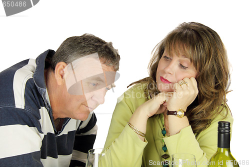 Image of Dejected Middle Aged Couple