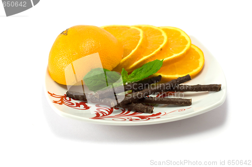 Image of Orange, mint, cocolate