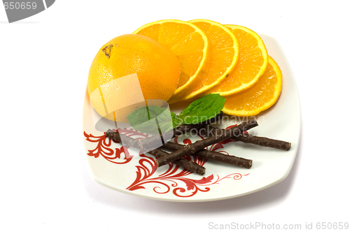 Image of Orange, mint, cocolate