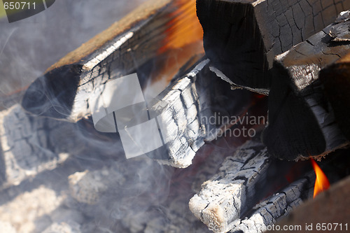 Image of Barbecue fire waiting meats