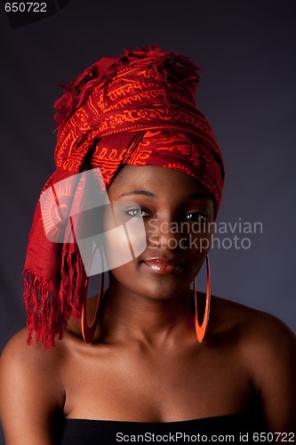 Image of African woman with headwrap