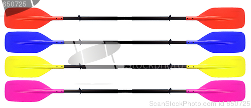 Image of Kayak Paddle Set Isolated