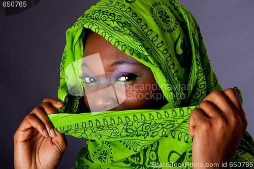 Image of Beautiful face of African woman