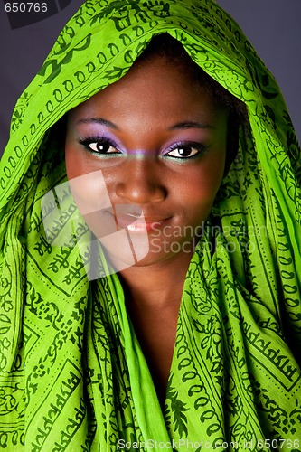 Image of African woman with scarf