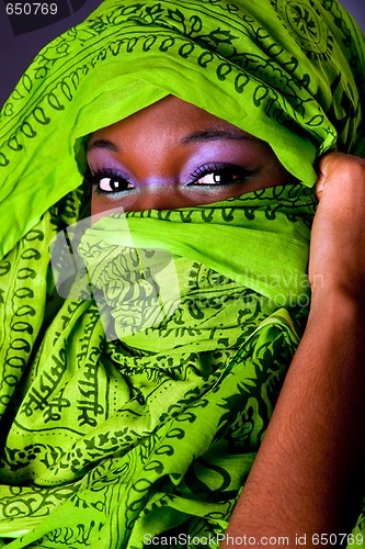 Image of African woman with scarf