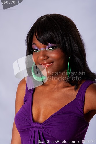 Image of Beautiful African woman smiling