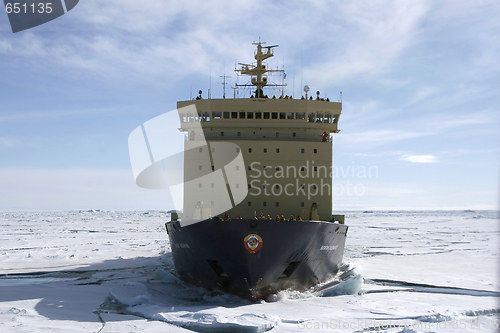 Image of Icebreaker on Antarctica