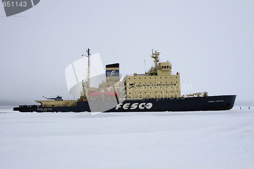 Image of Icebreaker on Antarctica