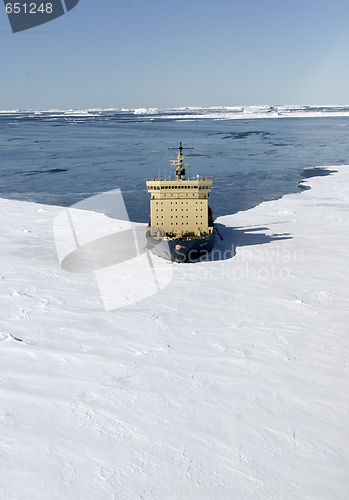 Image of Icebreaker on Antarctica