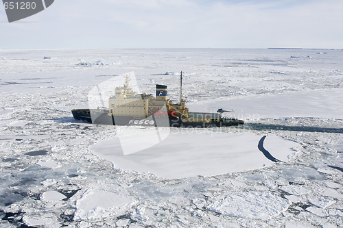 Image of Icebreaker on Antarctica