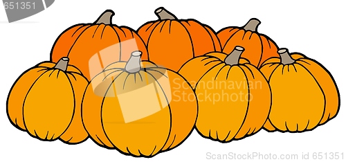 Image of Pile of pumpkins