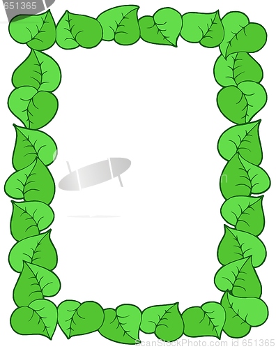 Image of Frame from leaves