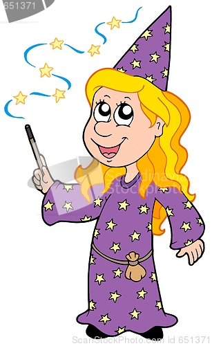 Image of Little wizard girl