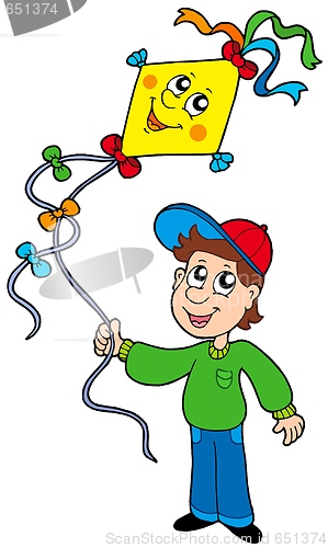 Image of Boy with kite