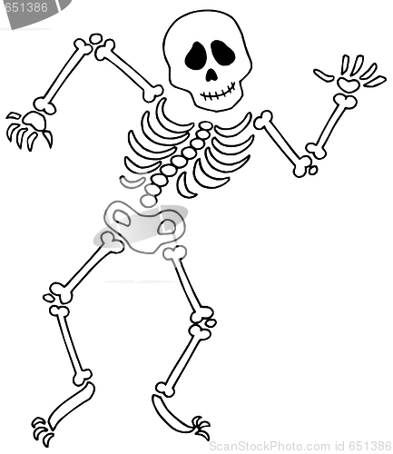 Image of Dancing skeleton