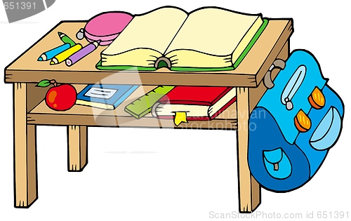 Image of School table