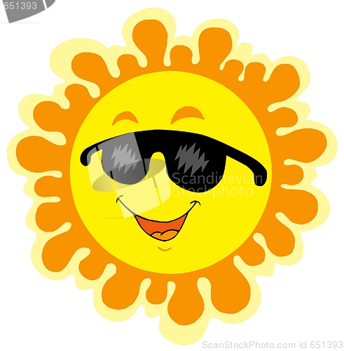 Image of Funny Sun cartoon