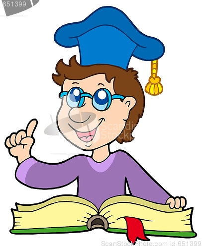 Image of Teacher with book