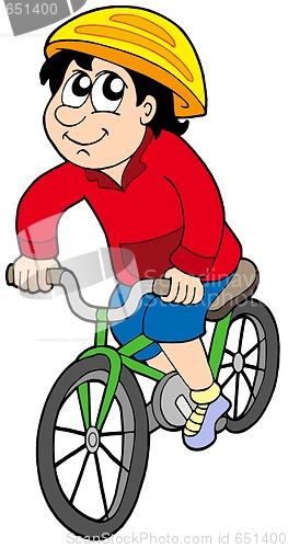 Image of Cartoon cyclist