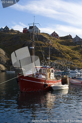 Image of Fishing vessel in Angmassalik harbour