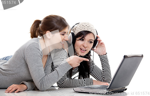 Image of Working with a Laptop