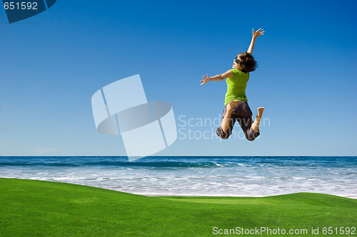 Image of woman Jumping