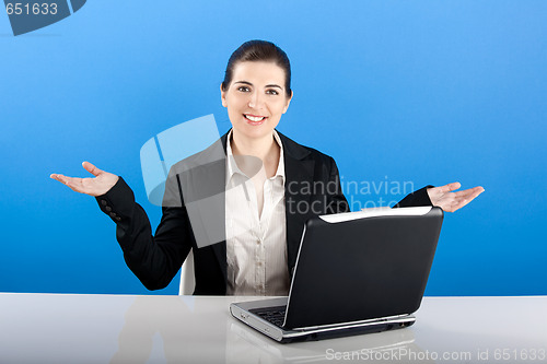 Image of Happy businesswoman
