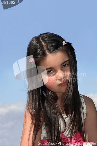 Image of Serious Young Girl 