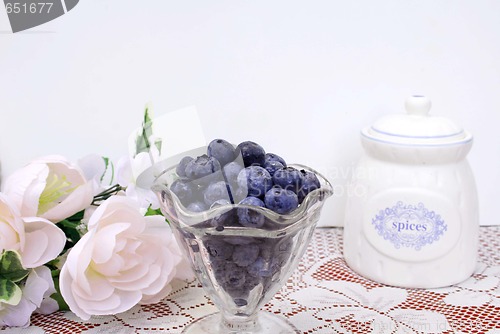 Image of Dish blueberries