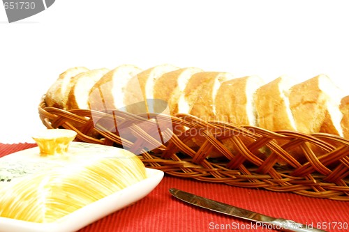 Image of Hot bread in basket