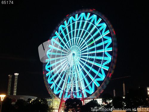 Image of Ferris wheel in Tokyo