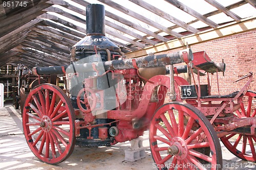 Image of Old time fire wagon