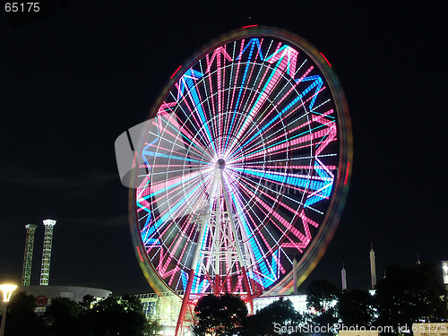 Image of Ferris wheel in Tokyo