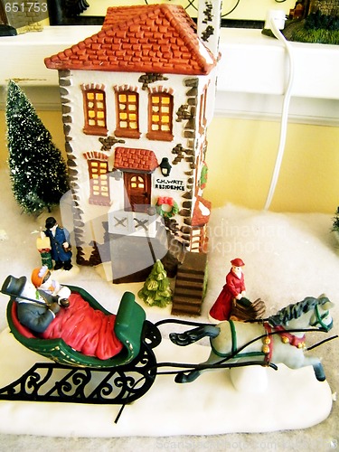 Image of Christmas house decoration