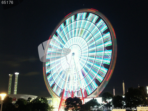 Image of Ferris wheel in Tokyo