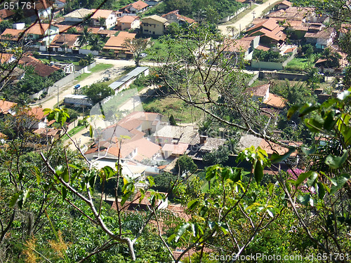 Image of Itaipu city seen from the Mountain top