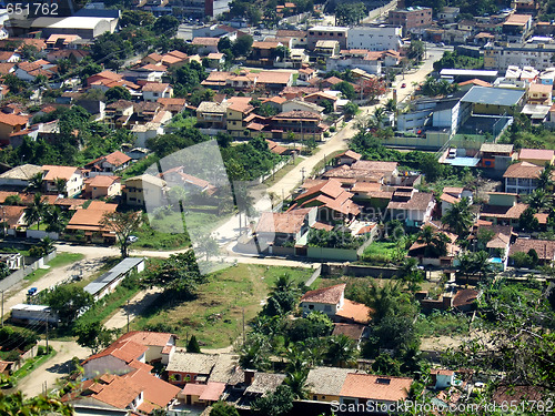 Image of Itaipu city seen from the Mountain top