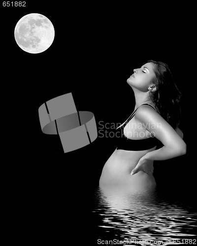 Image of Pregnant Moon Goddess