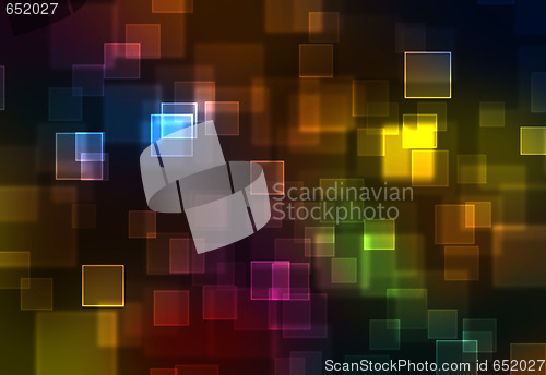 Image of abstract rainbow squares background