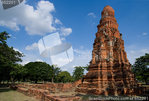 Image of Temple ruin in Ayuttaya, Thailand