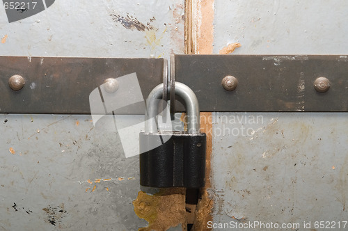 Image of Padlock on a door
