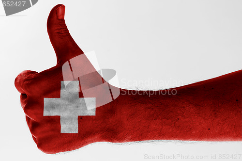 Image of thumb up switzerland