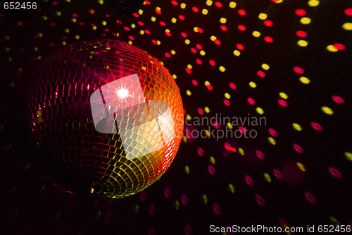 Image of Disco ball red - yellow
