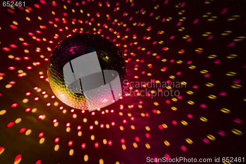 Image of Disco ball red - yellow