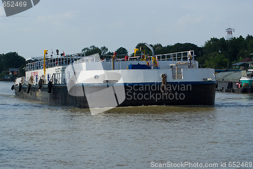 Image of Small tanker for river transport of oil products