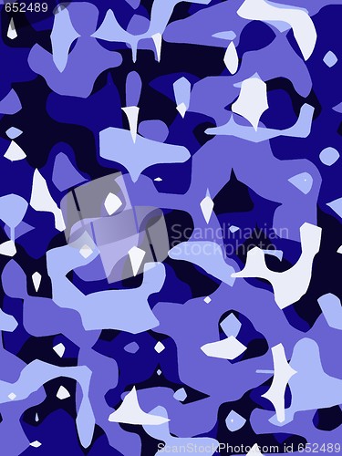 Image of Blue Camouflage Texture