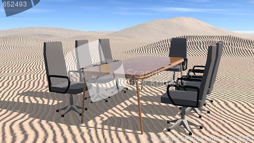 Image of Meeting room in desert