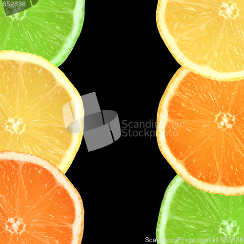 Image of Lemons Limes and Orange Slices
